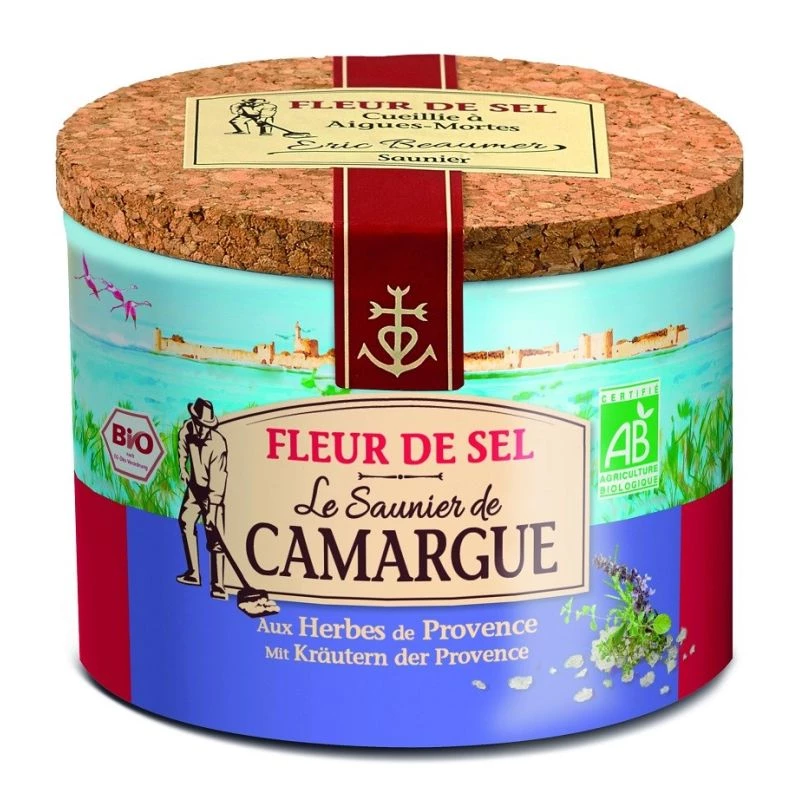 Fleur De Sel Herbes De Provence Bio 125g - Le saunier de camargue