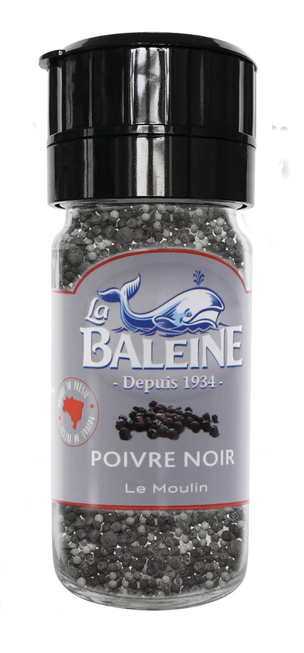 Moulin Poivre Noir 45gr - LA BALEINE