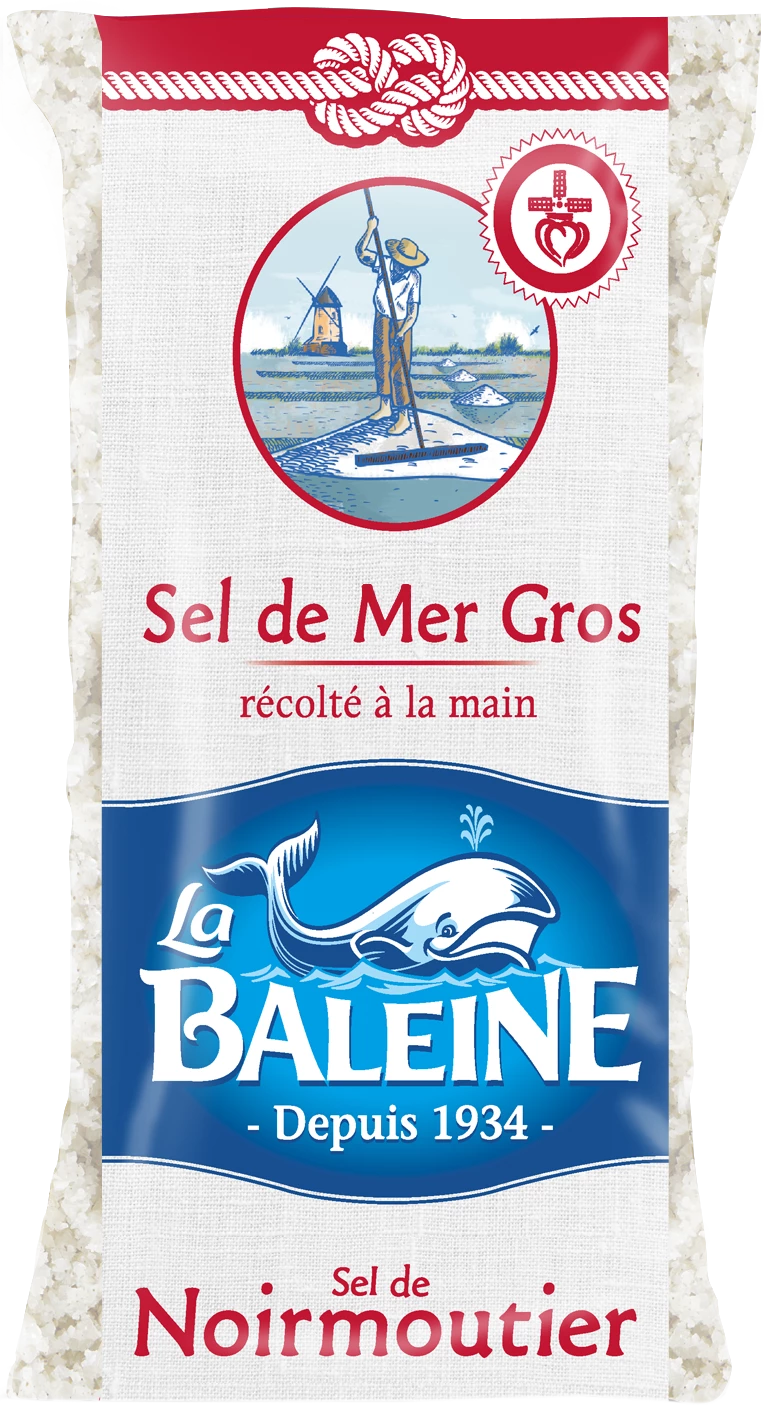 Gros Sel de Noirmoutier, 800g - LA BALEINE