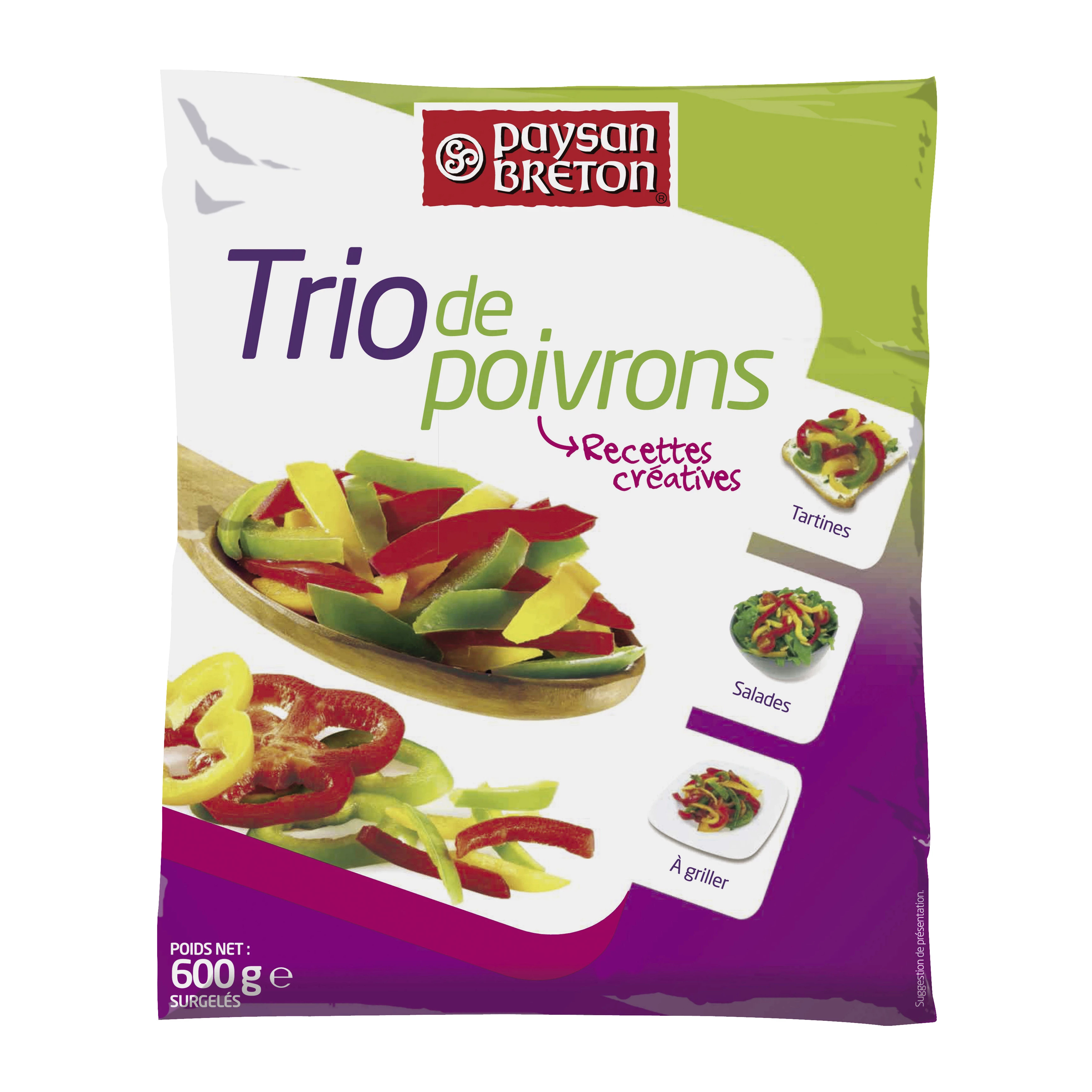 Trio De Poivrons 600g