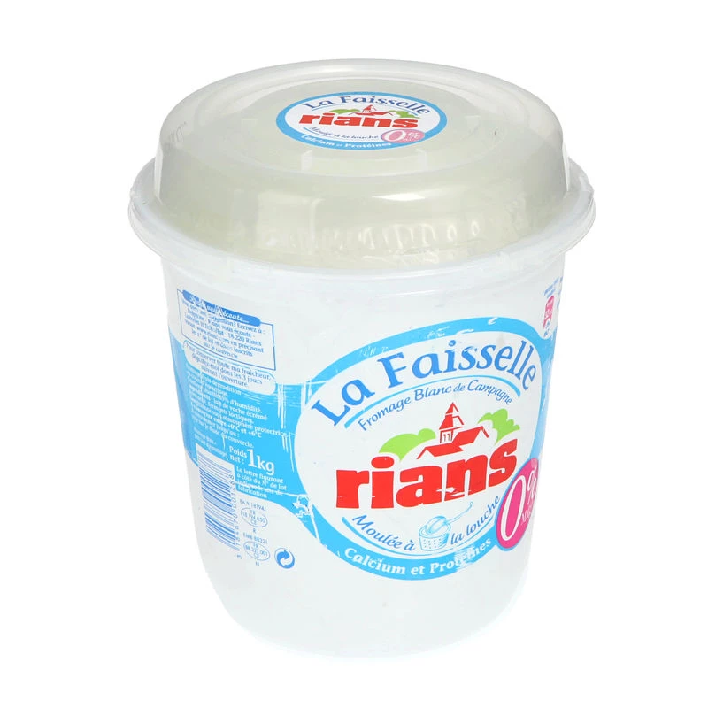 La Faisselle Yogurt 0% 1kg - Rians