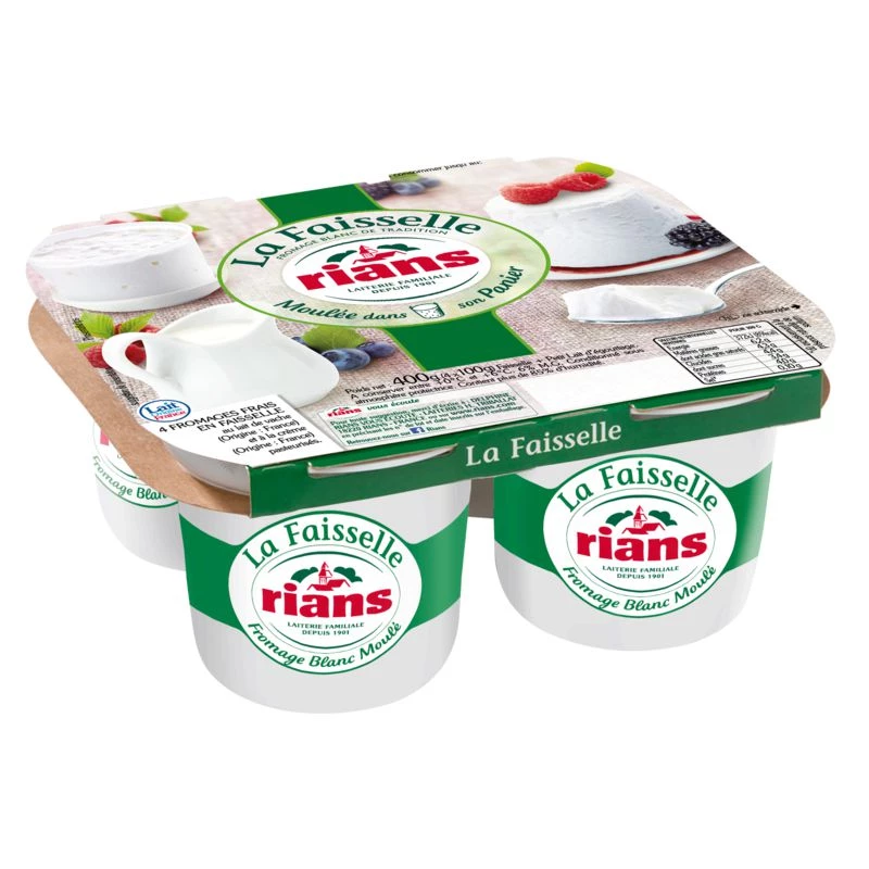 Mini Faissel White Cheese 6% 4x100g - Rians