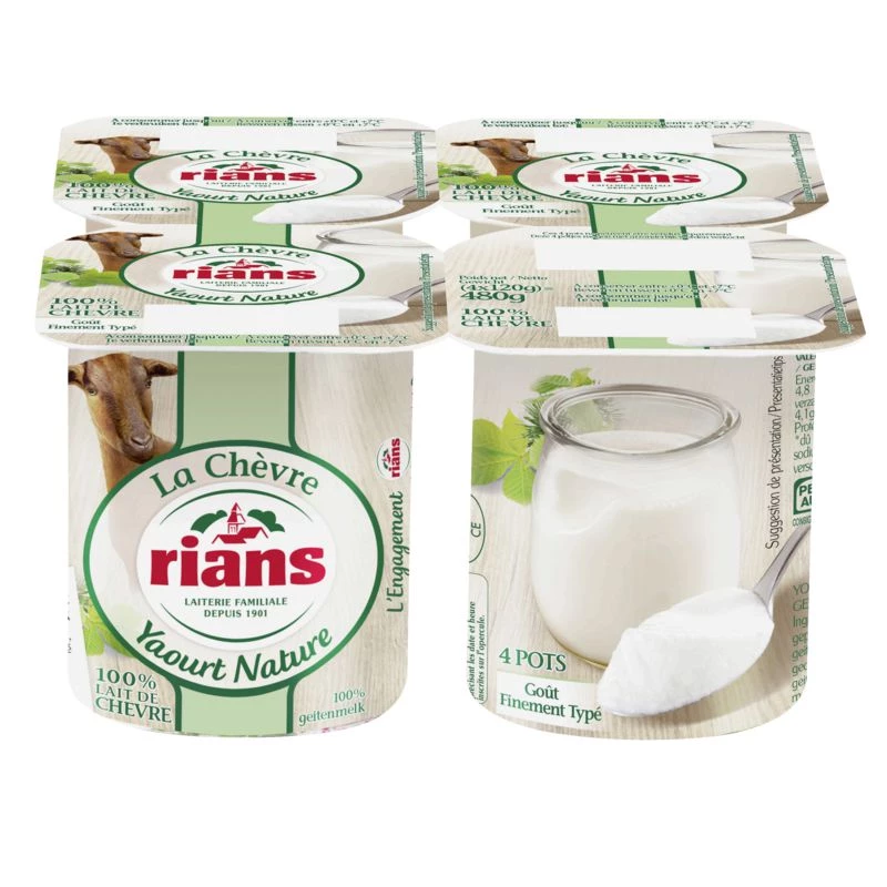 Yaourt La Chevre 4x120g - RIANS