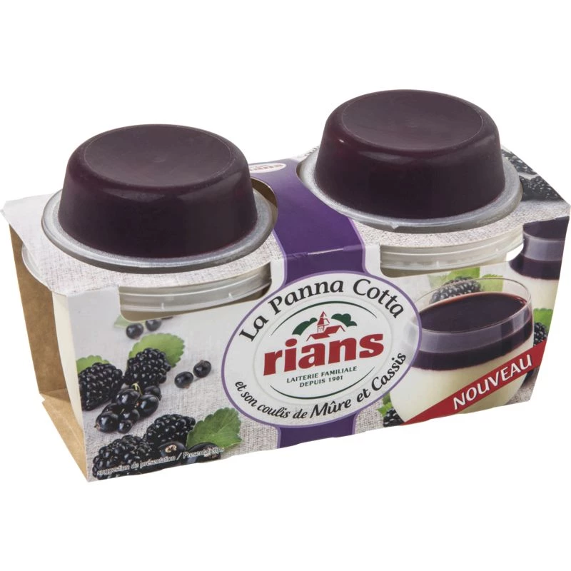 Rians Panna Cot Mure Cassis 2x