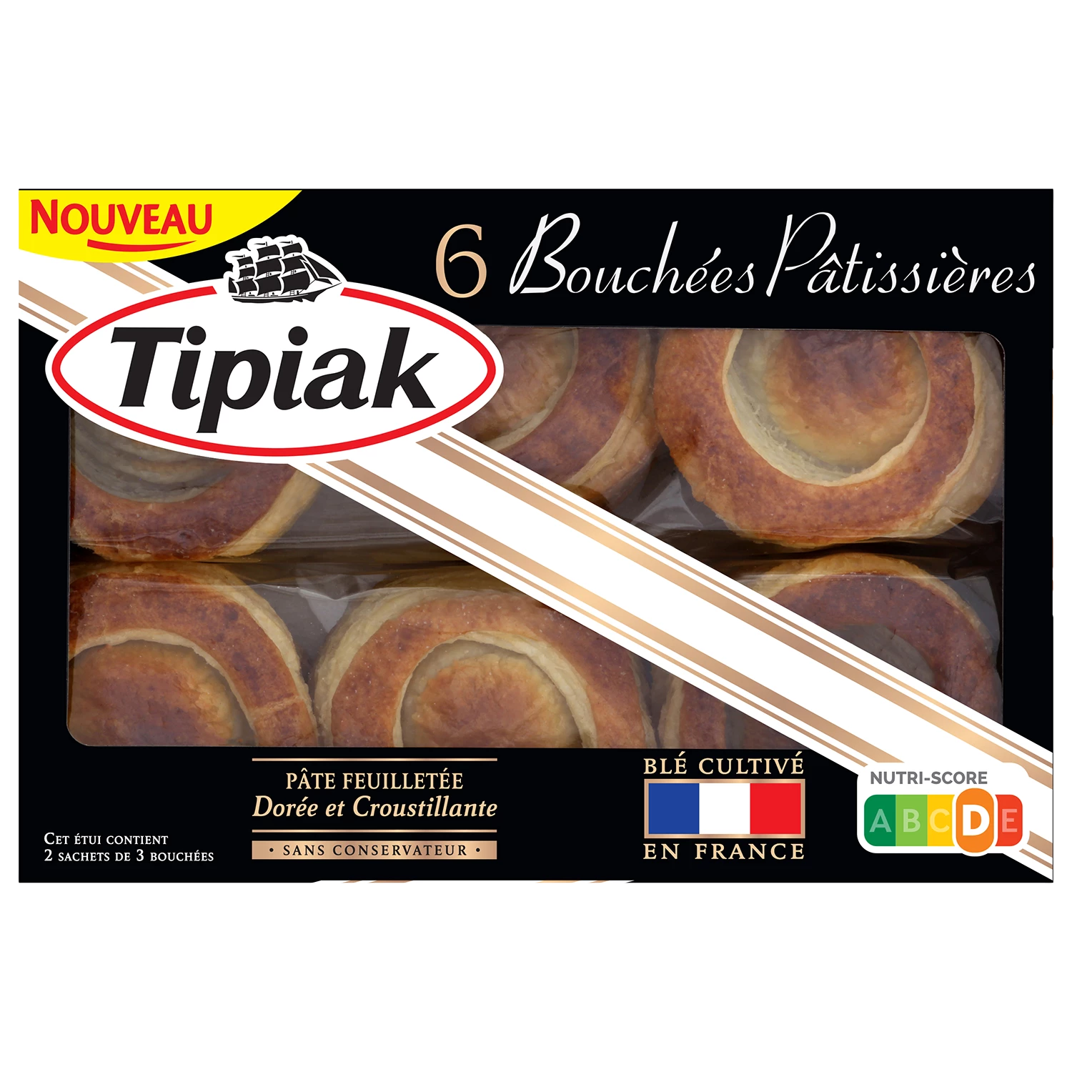 Bocaditos de hojaldre Vol au Vent, 150g - TIPIAK