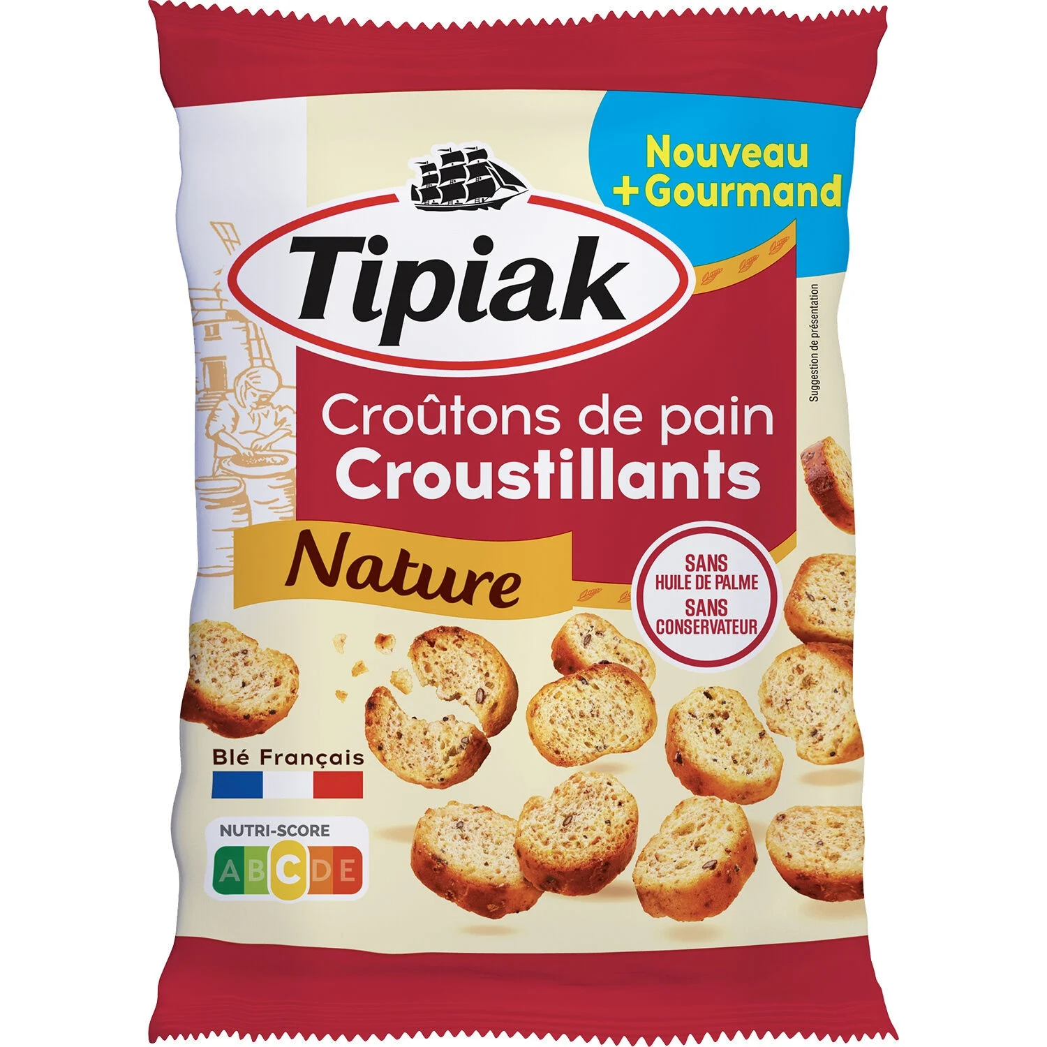 Plain croutons 75g - Tipiak