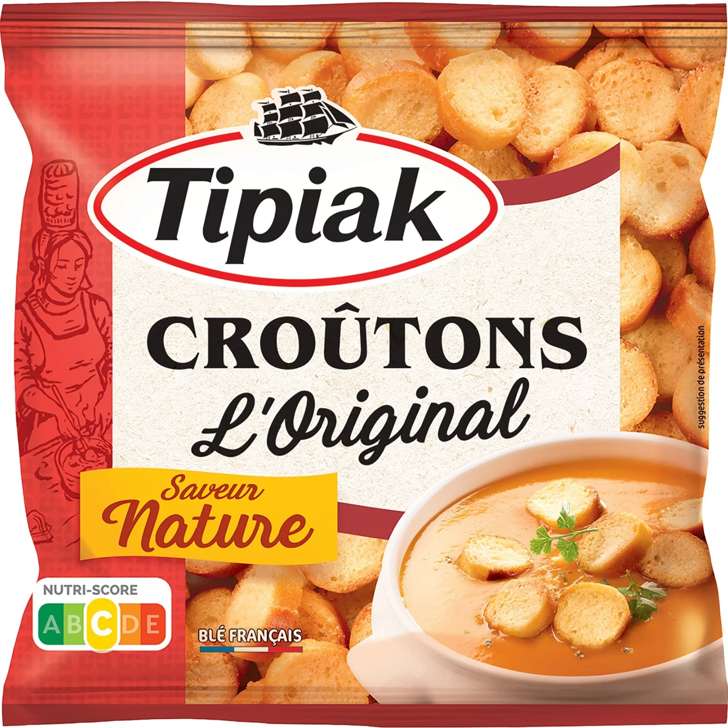 Plain croutons 150g - Tipiak