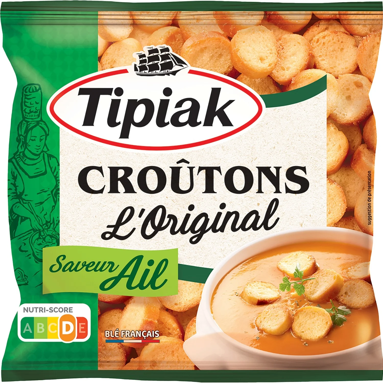 Garlic croutons 150g - Tipiak