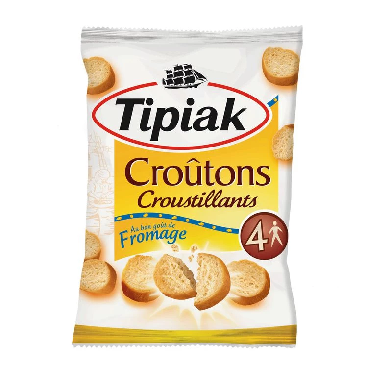 Crutones Sabor Queso, 90g - TIPIAK