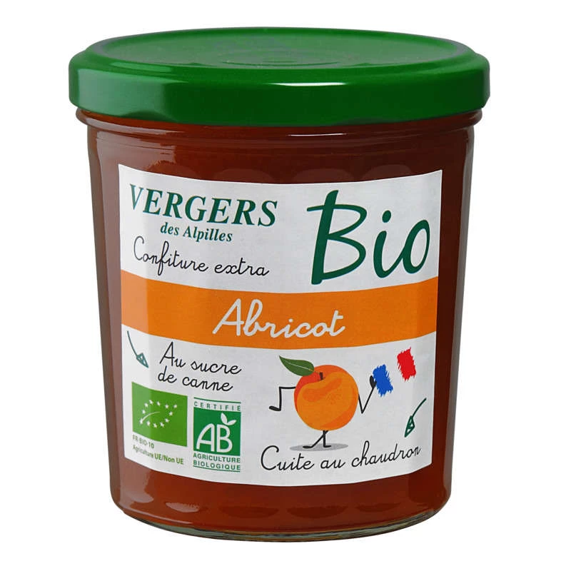 Confiture Bio Abricot 370g - VERGERS DES ALPILLES