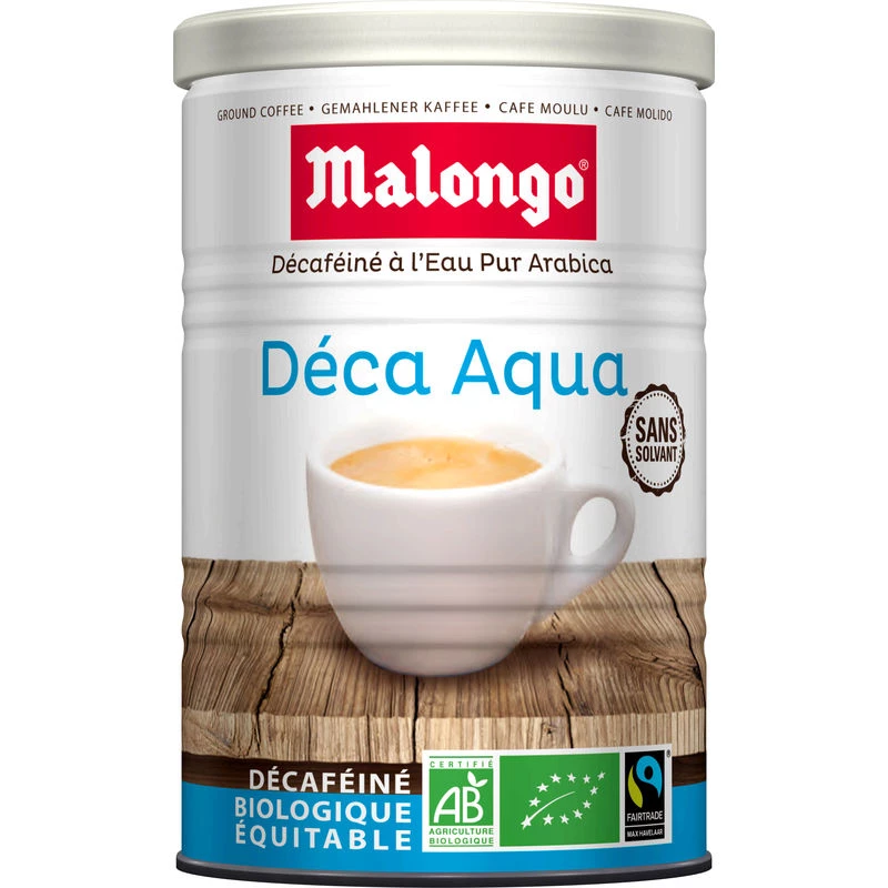 Organic decaffeinated aqua decaf coffee 250g - MALONGO