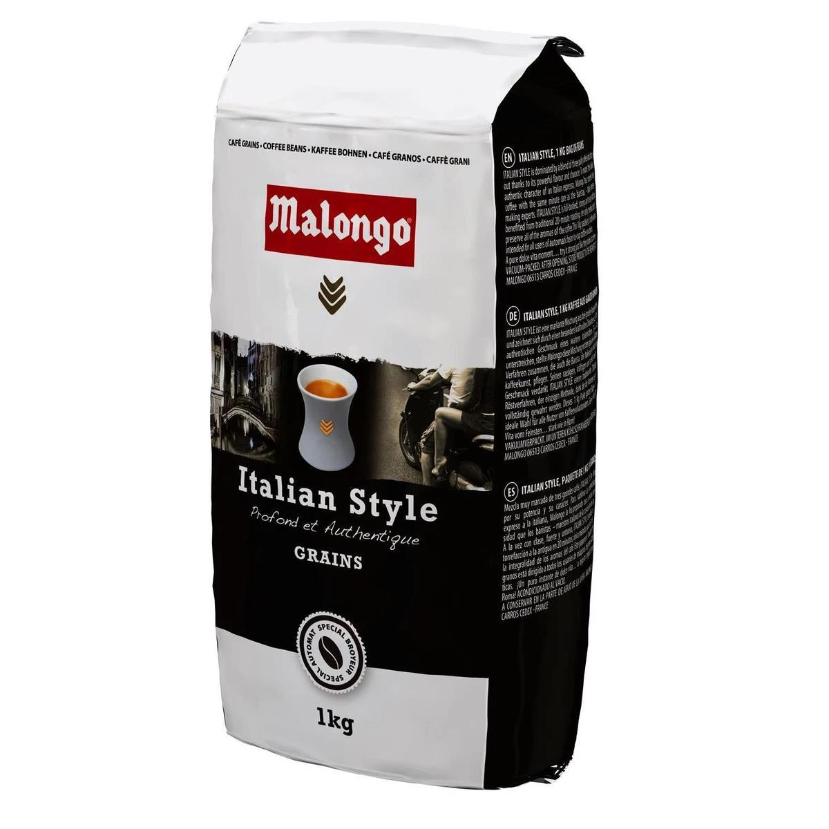Café Grains Italian Style 1kg - Malongo