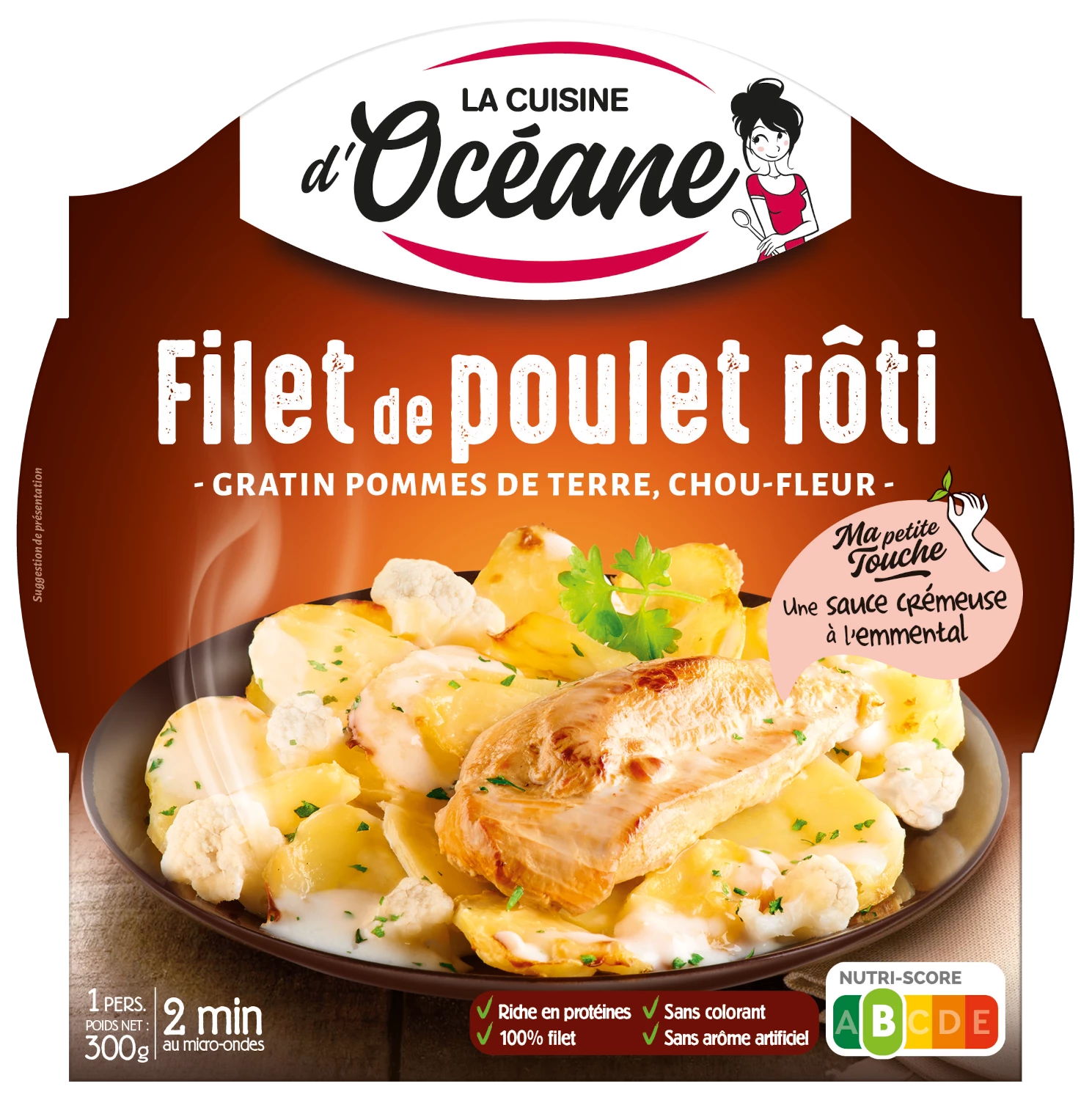 Kipfilet Aardappelgratin, 300g - LA CUISINE D'OCEANE