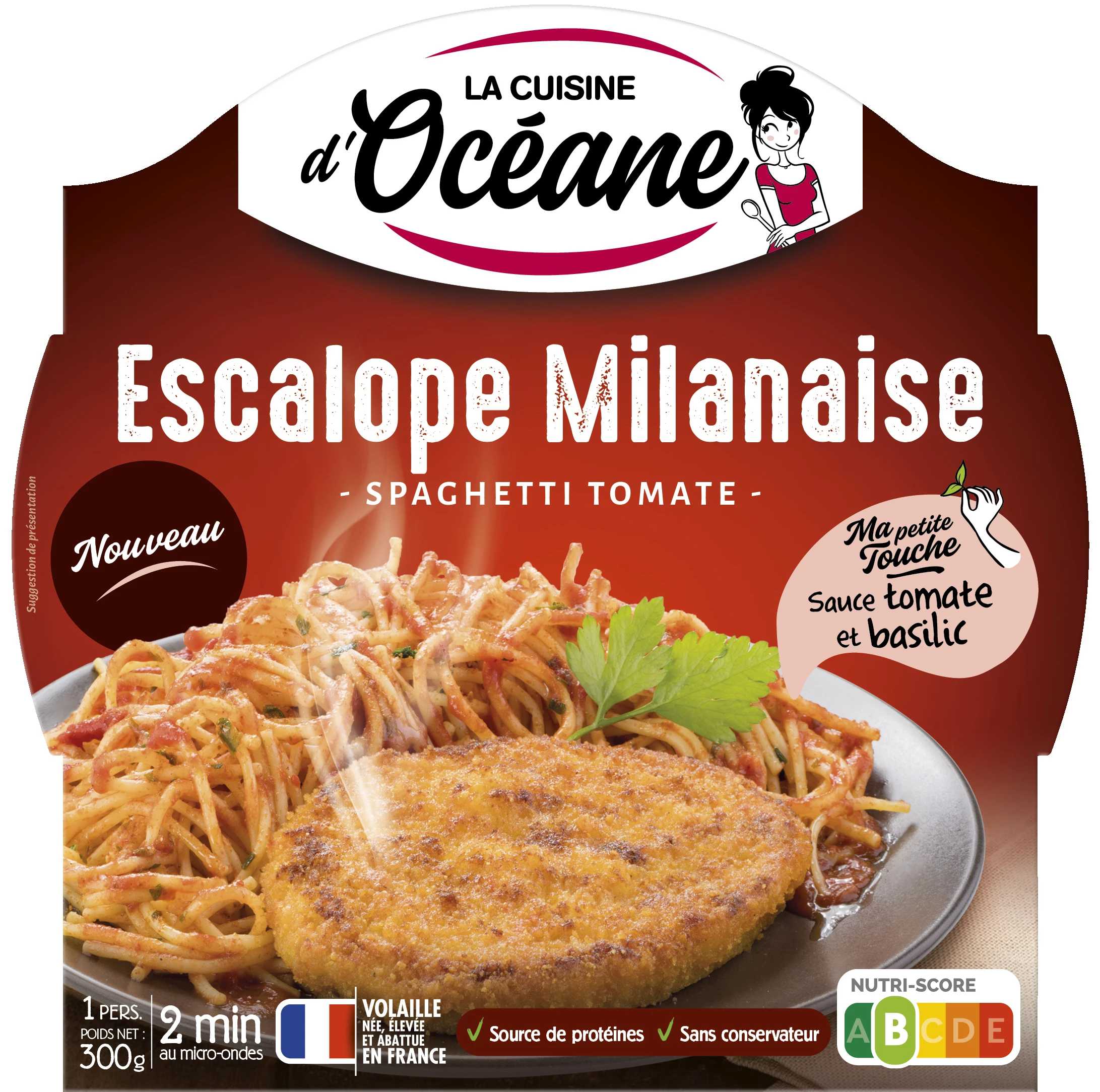 Escalope a la milanesa, 300g - LA CUISINE D'OCEANE