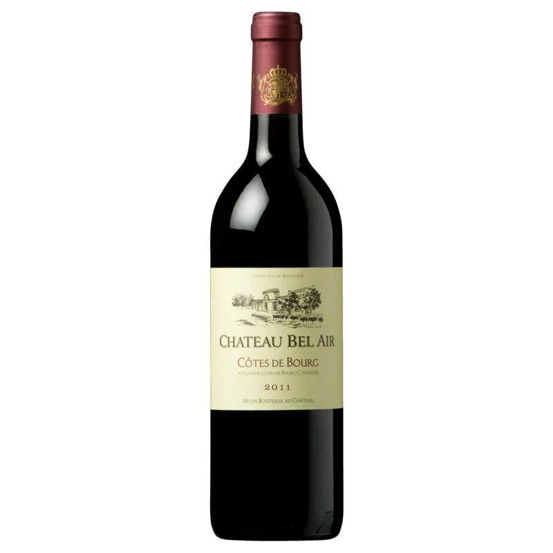 Côtes de Bourg Bordeaux-Rotwein, 12°, 75 cl - CHÂTEAU BEL AIR