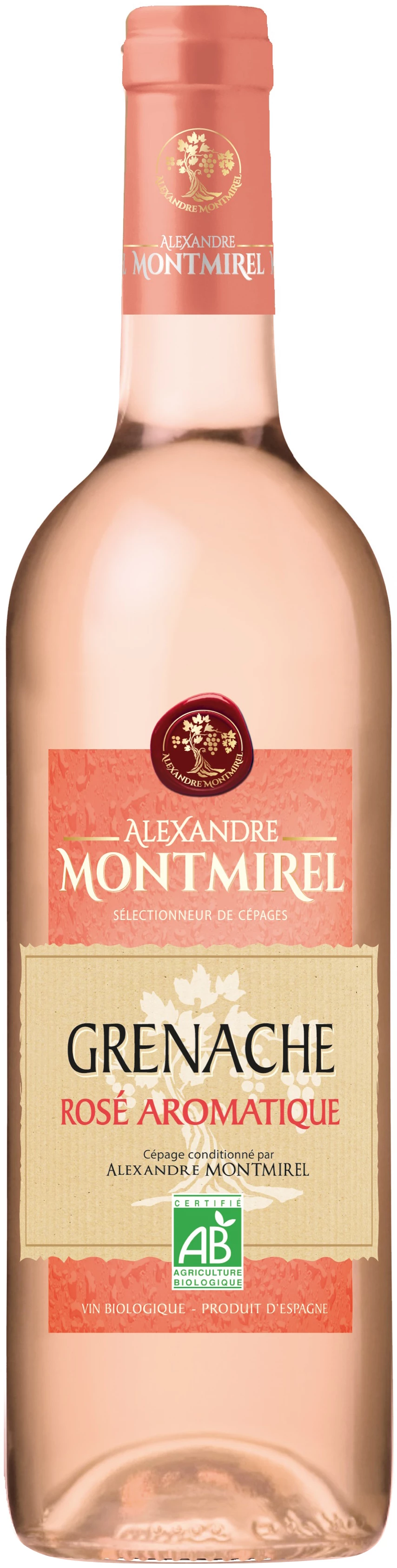 Vin rosé Grenache Espagne Bio - MONTMIREL