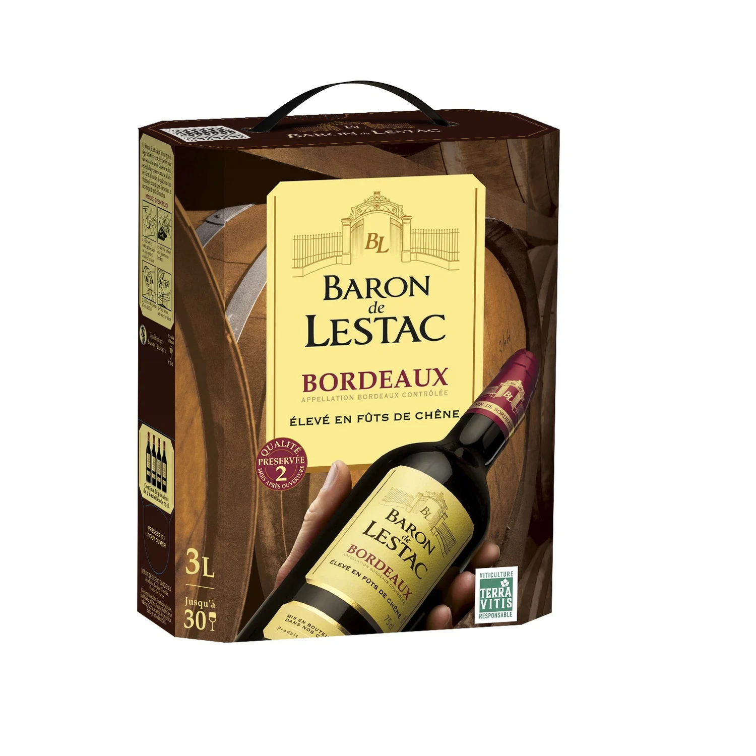 25cl Bdx Rge Baron De Lestac