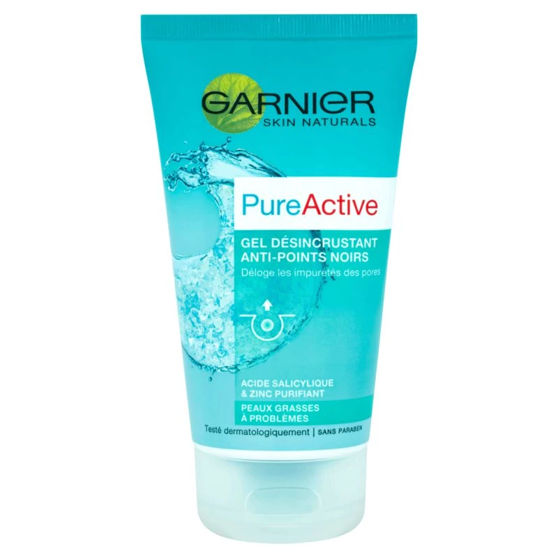 PurActive Anit-Blackheads Scrubbing Gel, 150 ml - GARNIER