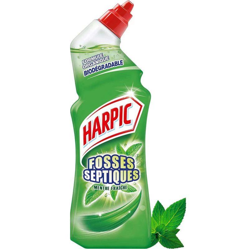 Gel WC fosses septiques menthe 750ml - HARPIC