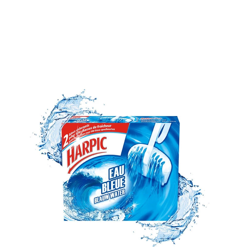 Blue WC Blocs X2 - HARPIC