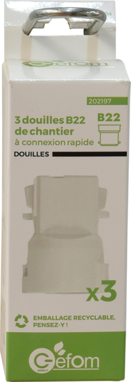 Lot De 3 Douilles De Chantier