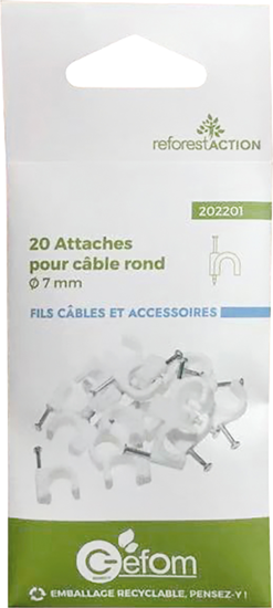 20 Cavaliers Fixecable 7mm Blc