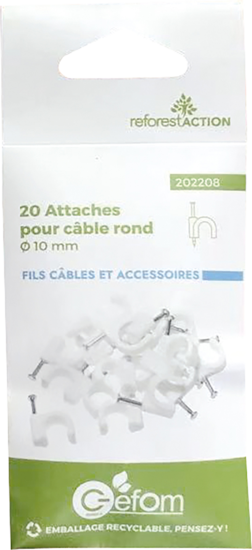 20 Cavaliers Fixecable 10mm Bl