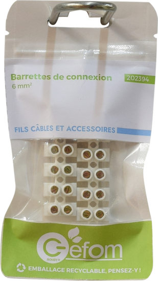 2 Barrettes 6 Plots 6mm