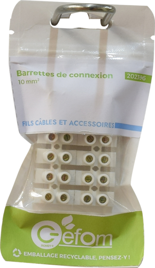 2 Barrettes 6 Plots 10mm