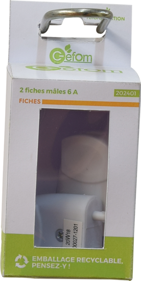 2 Fiches Male 6a Blanches