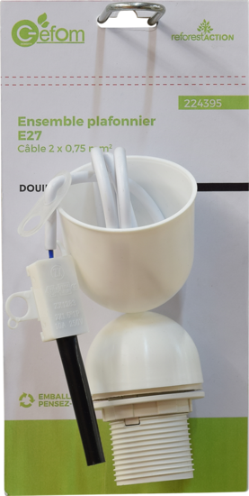 Monture Plastique Douille E27