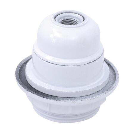 Douille E27 A Collerette Blanc
