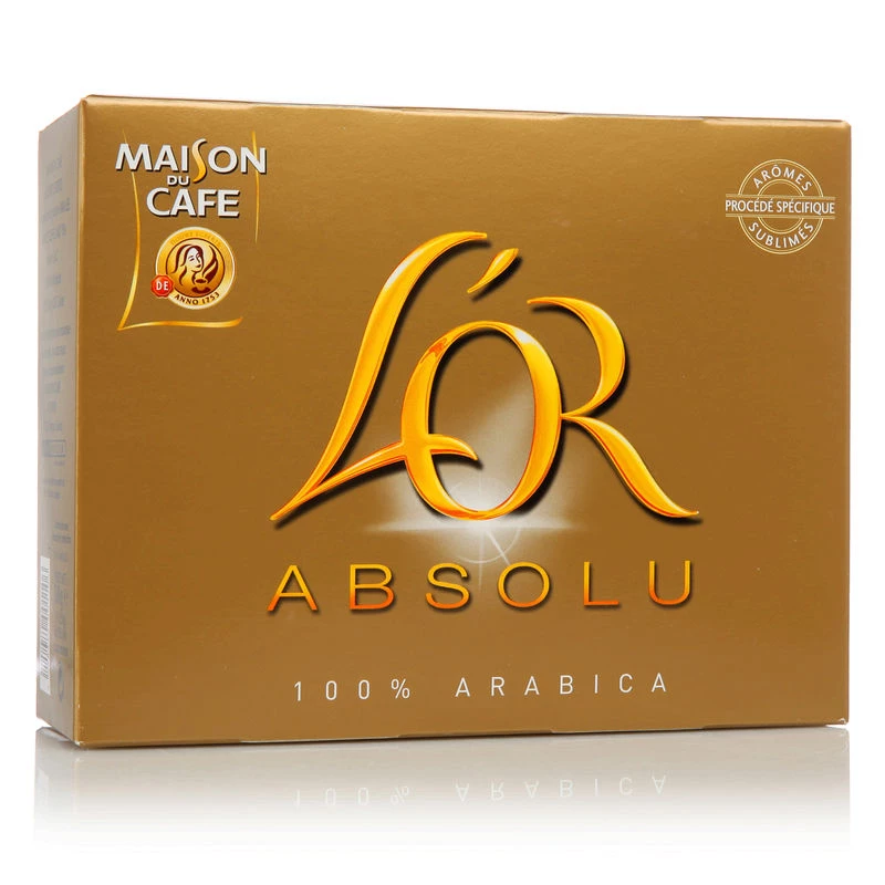 Café 100% arabica absolu 2x250g - L'OR