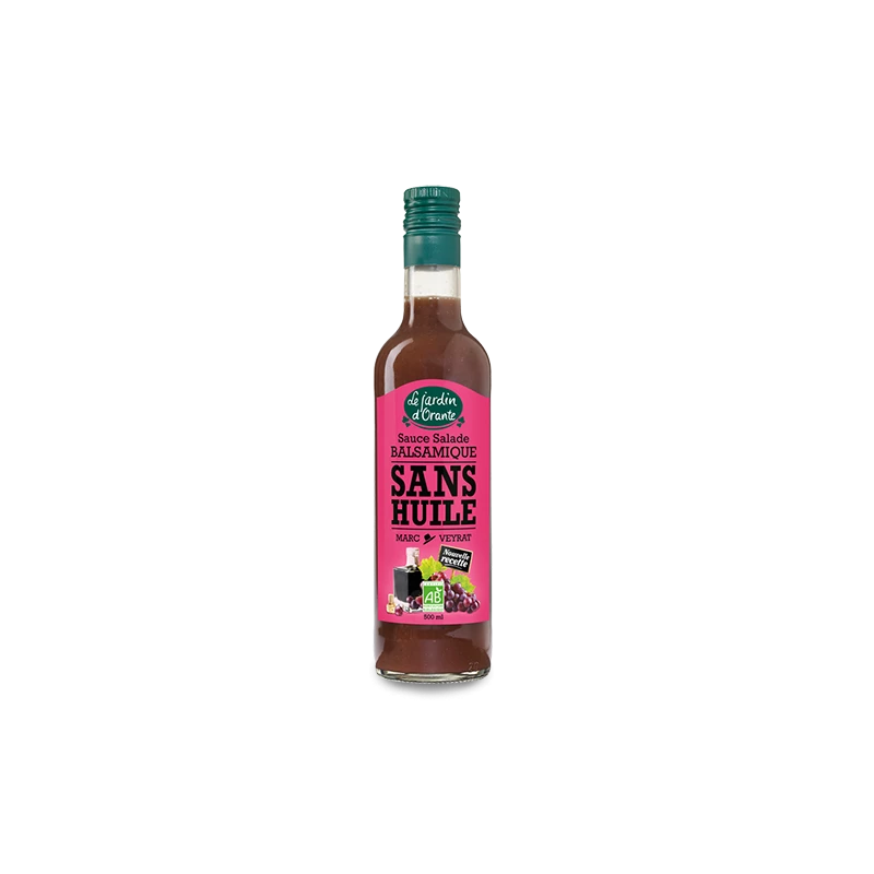 Sauce Salade balsamique Sans Huile bio 500ml - Le Jardin D'orante