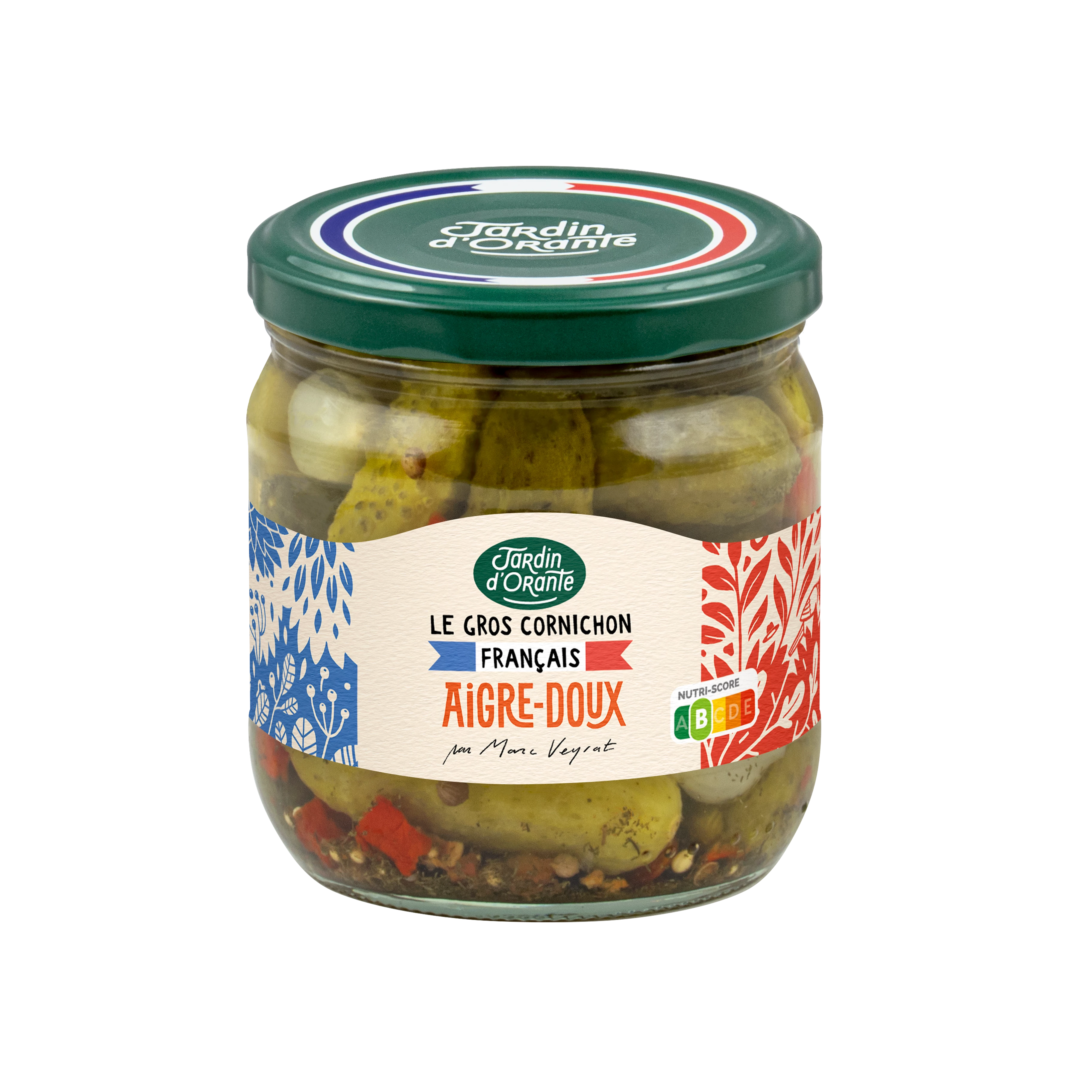 Grossiste Gros cornichon français aigredoux 42cl JARDIN D'ORANTE