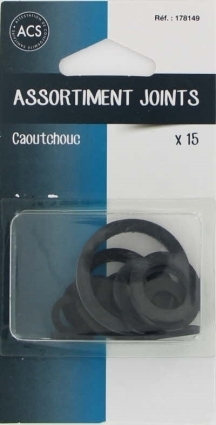 15 Joints Caoutchouc Assortis