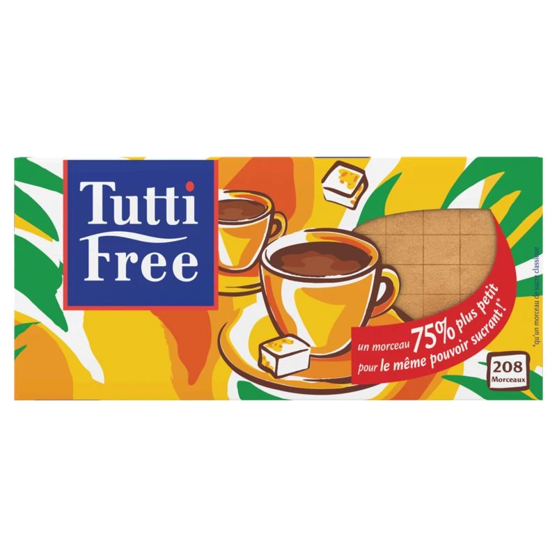 Cane sugar pieces 290g - TUTTI FREE