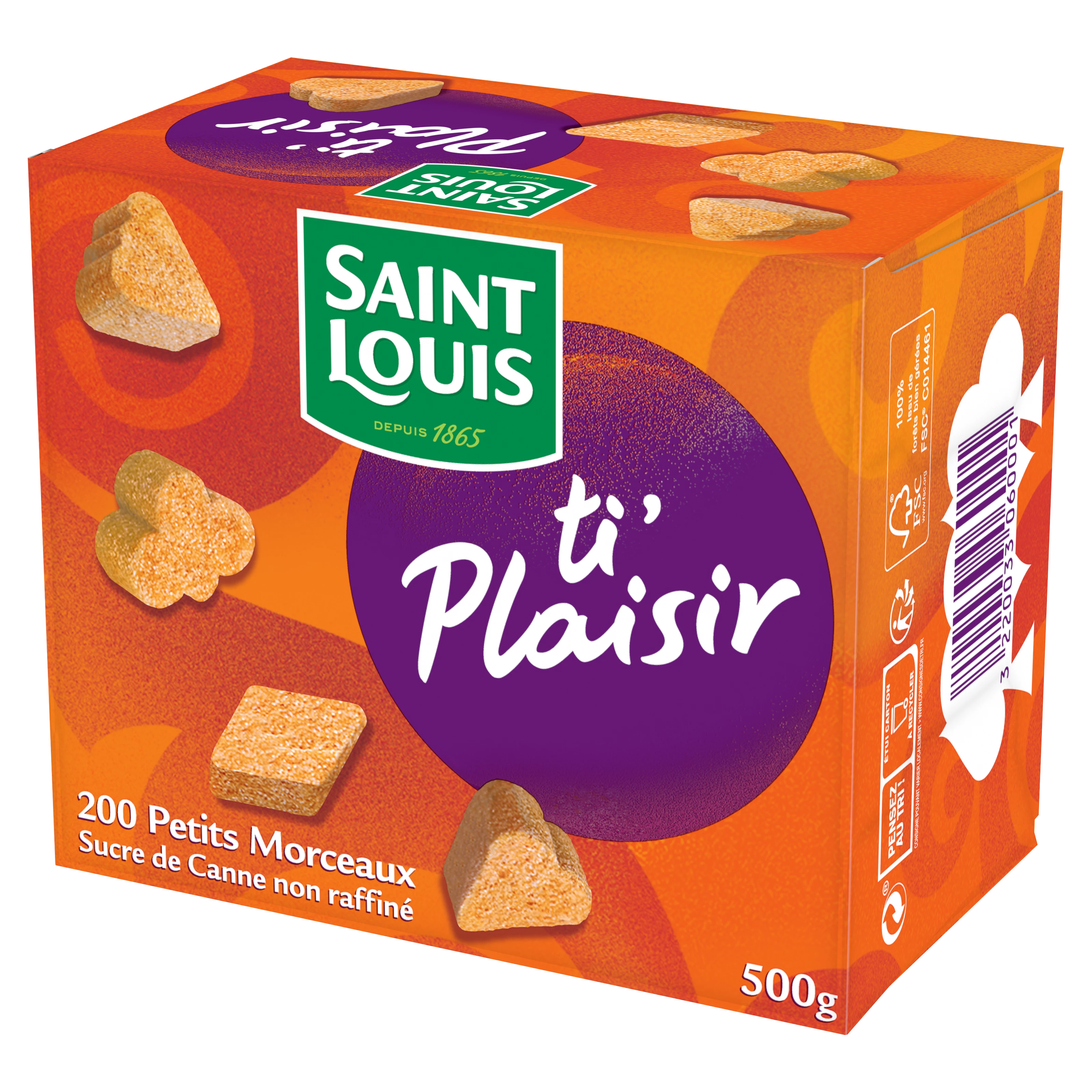 SUCRE ROUX CASSONADE SAINT LOUIS 1KG