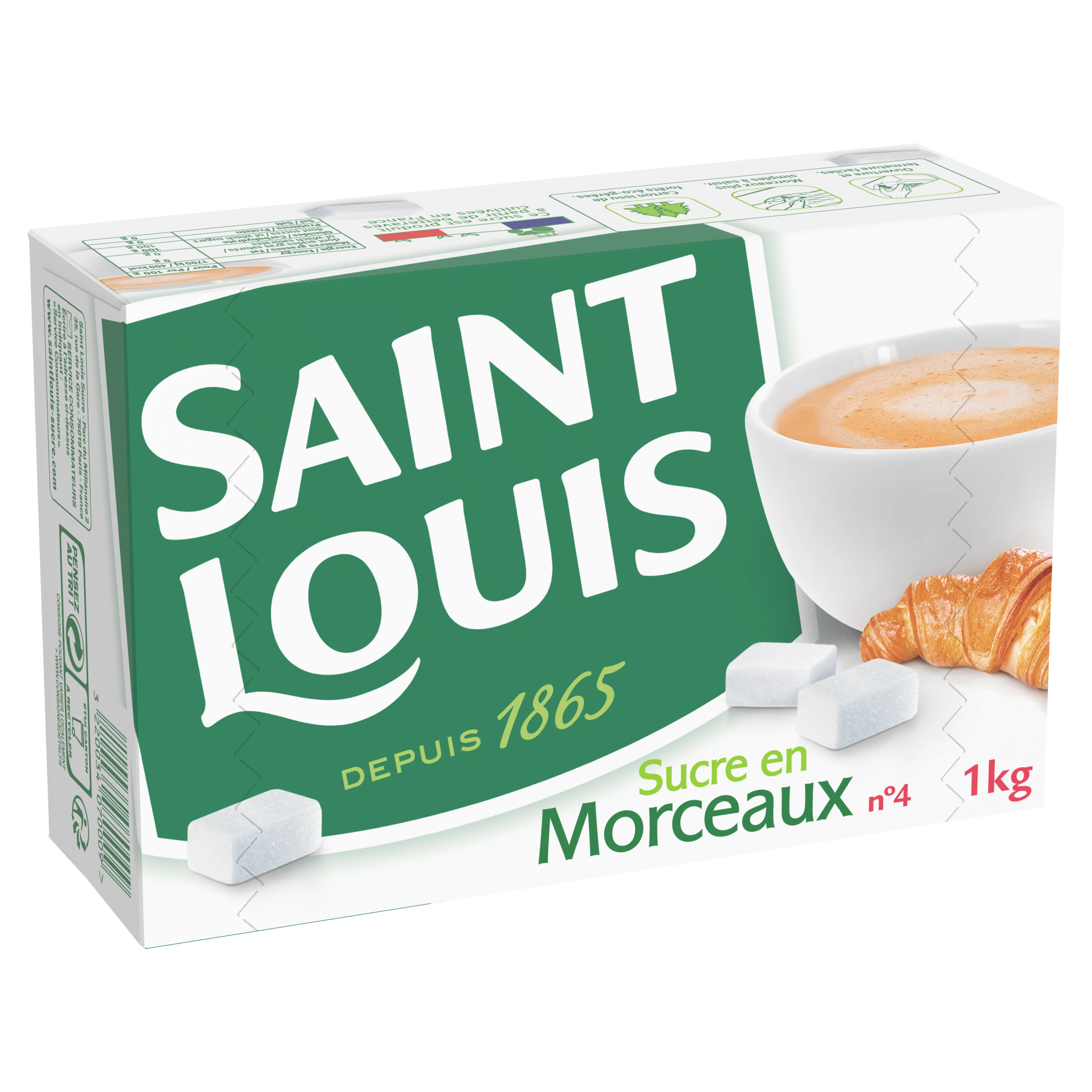 Sucre morceaux N4 St Louis 1 Kg - SAINT LOUIS