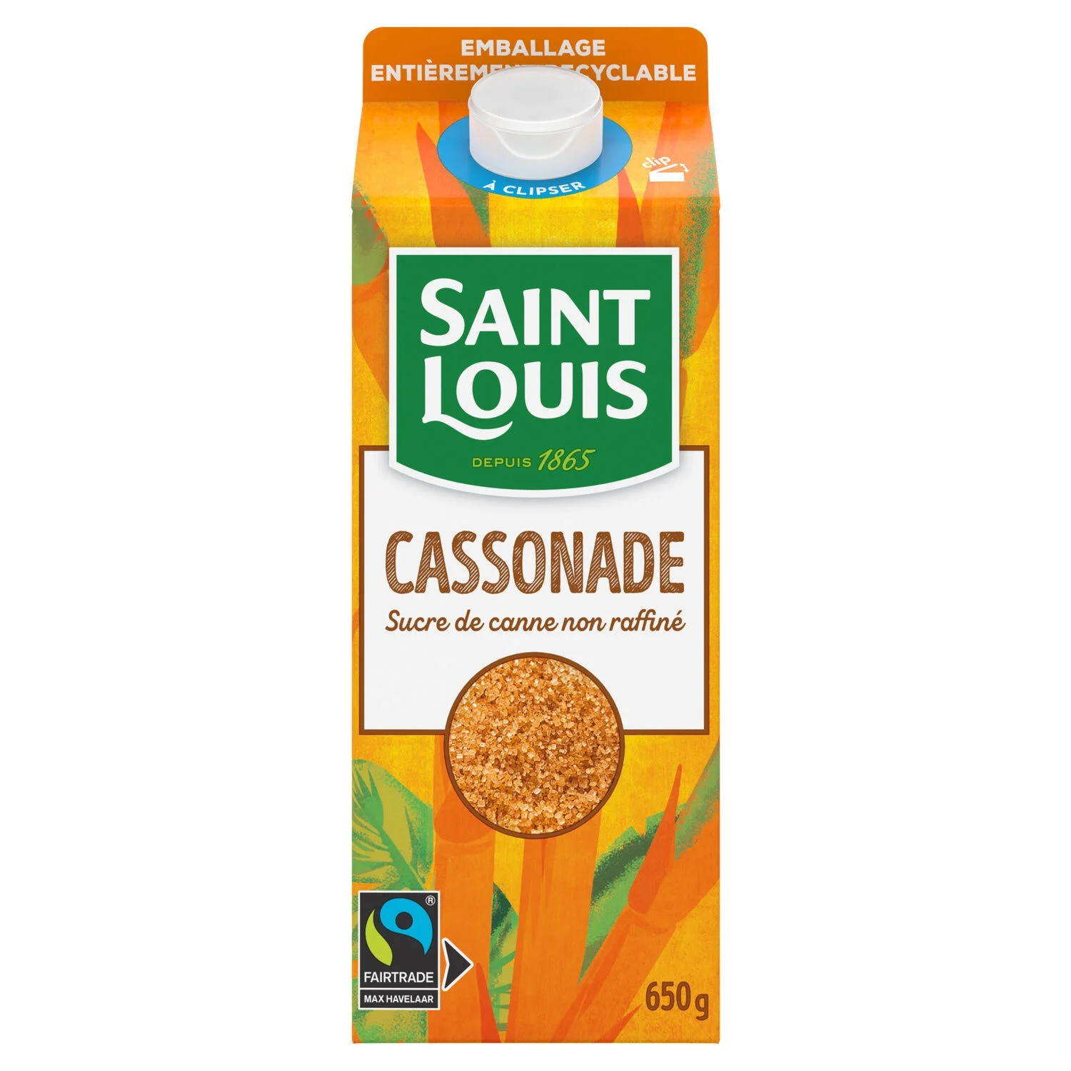 Unrefined cane sugar 650g - Saint Louis