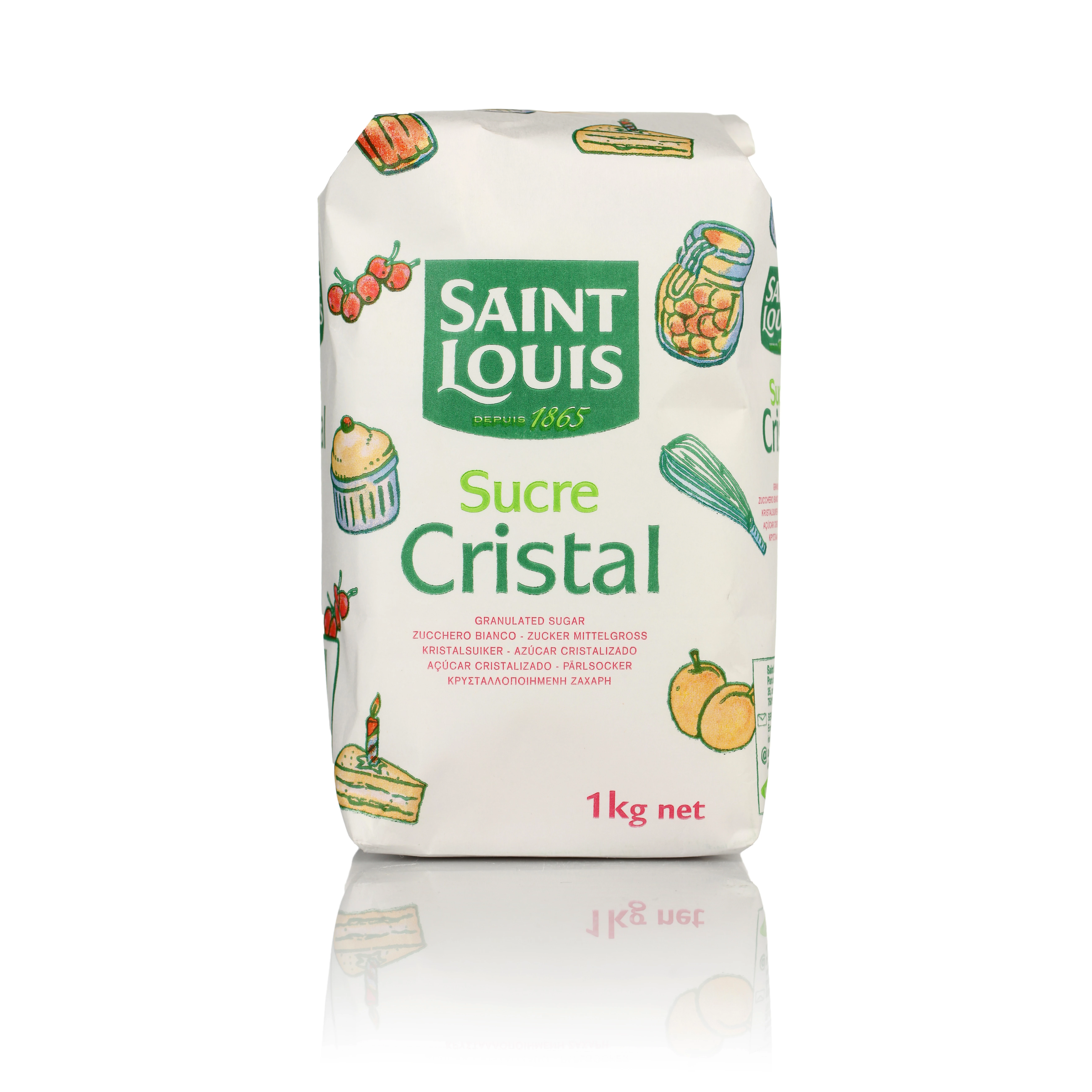 Sucre Cristal, 1 kg - SAINT LOUIS