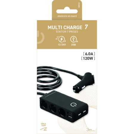 Eob Hub Multiprises 3x12v 4usb