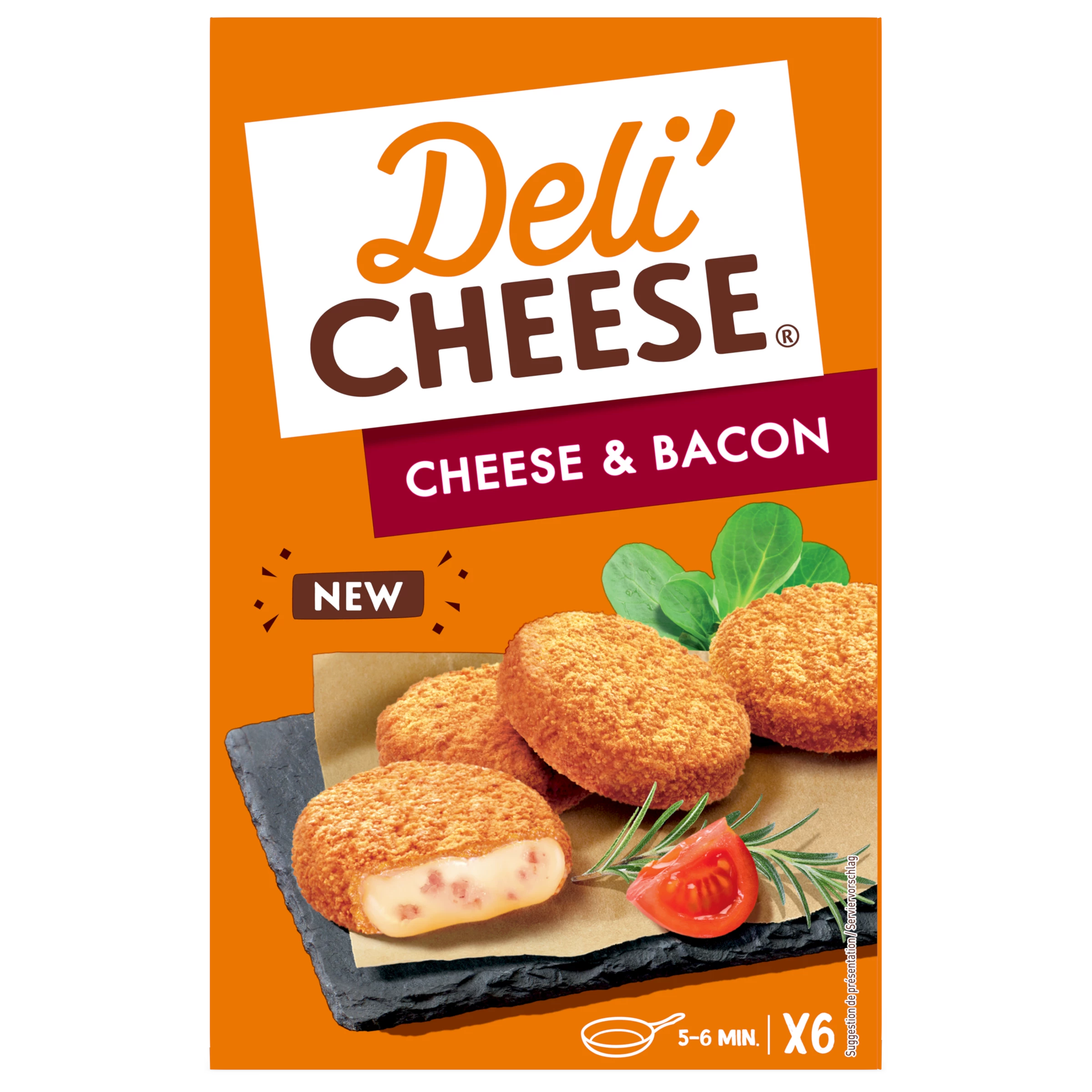 Deli Cheese Cheese Bacon 132g