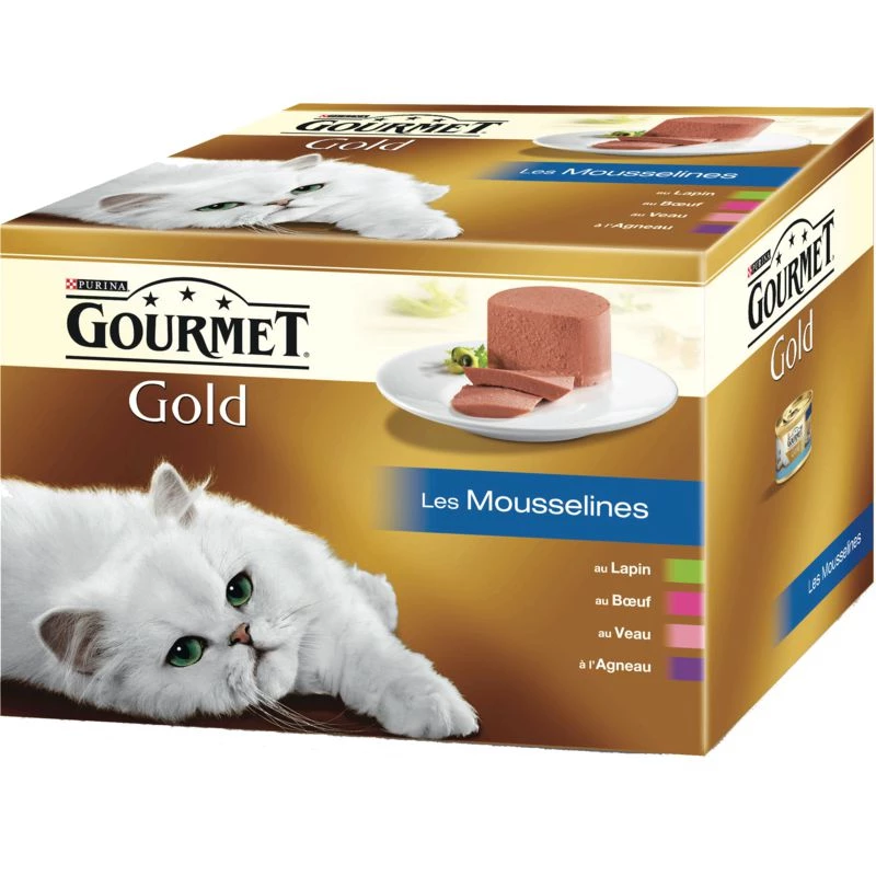 Gold Les Mousselines cat food 24x85 g - PURINA GOURMET