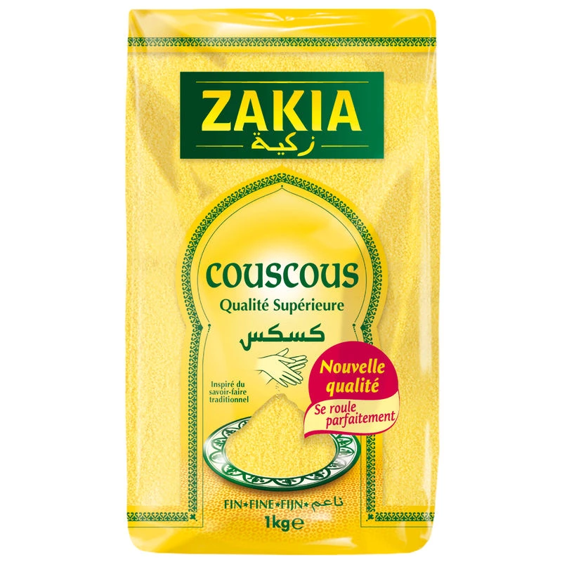Fine Couscous 1kg - ZAKIA