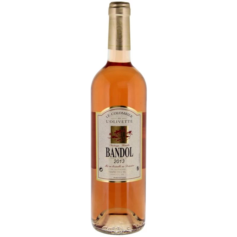 Vin Rosé Bandol 2013, 13,5°, 75cl - LE COLOMBIER DE L'OLIVETTE