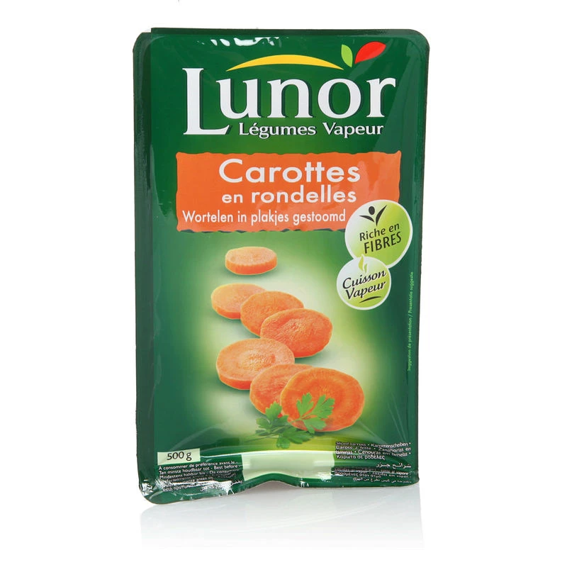 Gesneden Wortelen 500g - Lunor