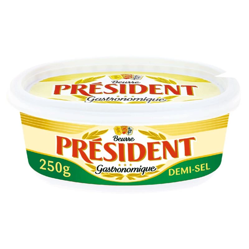 Gourmet Semi-Salted Butter 250g - President