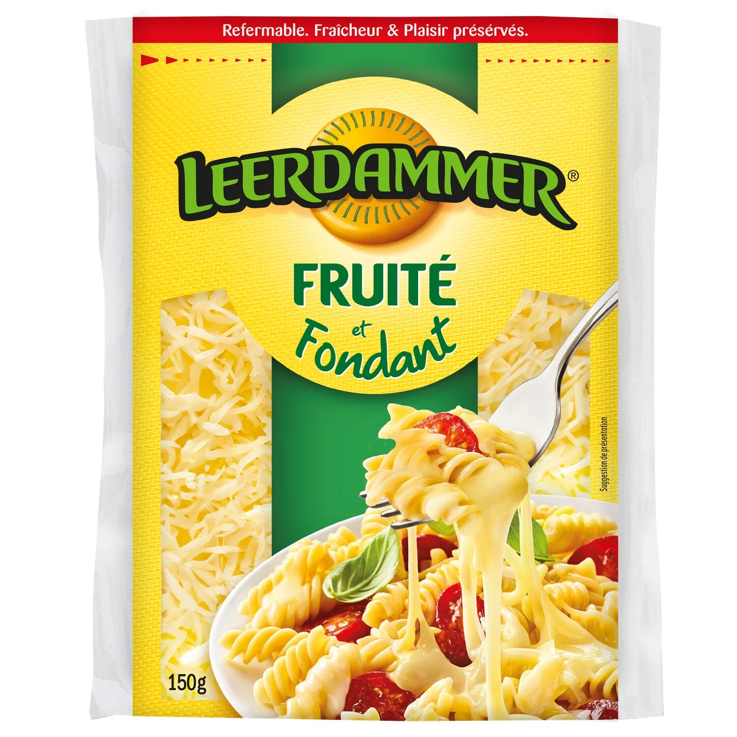 Fruitige en smeltende geraspte kaas 150g - Leerdammer