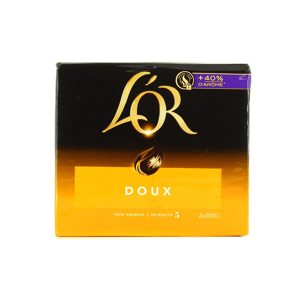 Café moulu doux 2x250g - L'OR